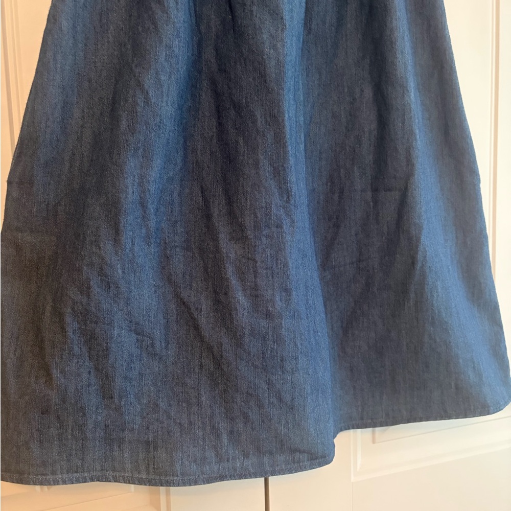 Corey‎ Lynn Calter Anthropologie Off The Shoulder Denim Mini Dress Women's Sz XS - Picture 4 of 10